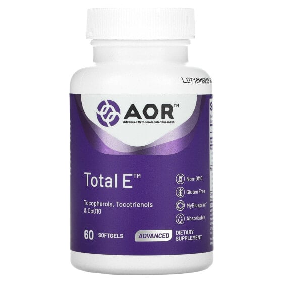 Витамин Е от AOR, 60 капсул Softgels