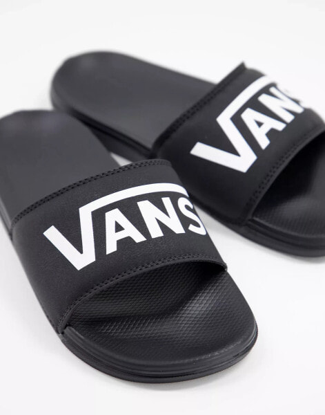 Vans La Costa sliders in black