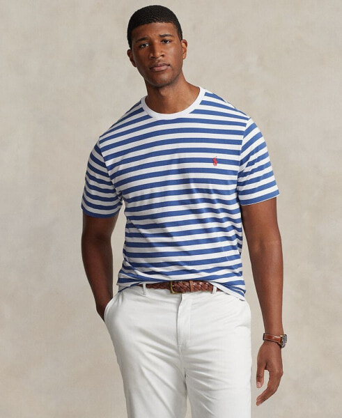 Men's Big & Tall Striped Jersey T-Shirt