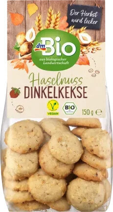 Haselnuss Dinkelkekse, 150 g