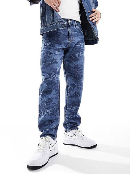 Tommy Jeans co-ord Isaac relaxed tapered jeans in mid wash