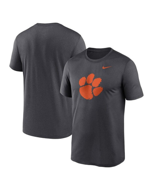 Men's Anthracite Clemson Tigers Primetime Legend Logo T-Shirt