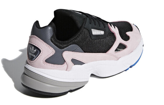 Adidas falcon trainers 2025 core black light pink