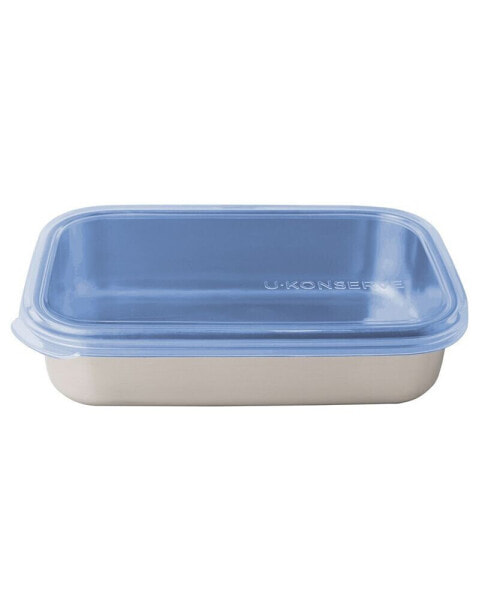 Stainless Steel Food to-go Container with Silicone Lid Rectangle, 25 oz