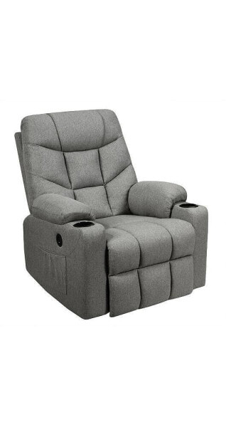 Кресло с массажем Slickblue электрическое Power Lift Recliner-Light Grey