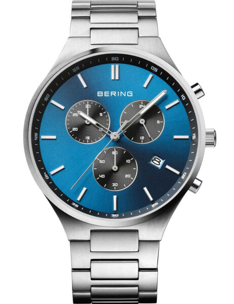 Наручные часы GUCCI Women's Swiss 25H Blue Leather Strap Watch 34mm.