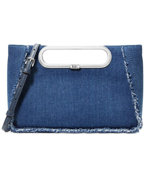 Chelsea Large Denim Convertible Clutch