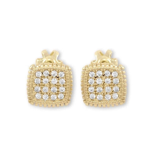 Серьги Brilio Gold Square Stud