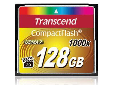 Transcend CompactFlash 1000x 128GB - 128 GB - CompactFlash - MLC - 160 MB/s - 120 MB/s - Black