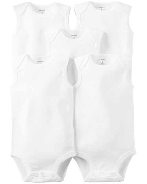 Baby 5-Pack Tank Bodysuit 6M