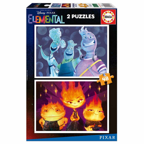 EDUCA BORRAS 2X48 Pieces Elemental Puzzle