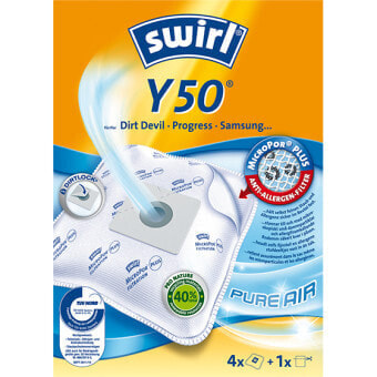 Аксессуар для пылесоса Swirl Y50 - Пылесборник - Белый - Dirt Devil - Progress - Samsung - 4 шт.