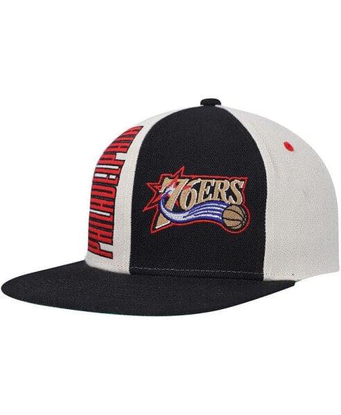 Men's Cream Philadelphia 76ers Hardwood Classics Pop Snapback Hat