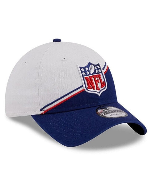 Men's White, Navy NFL 2023 Sideline 9TWENTY Adjustable Hat
