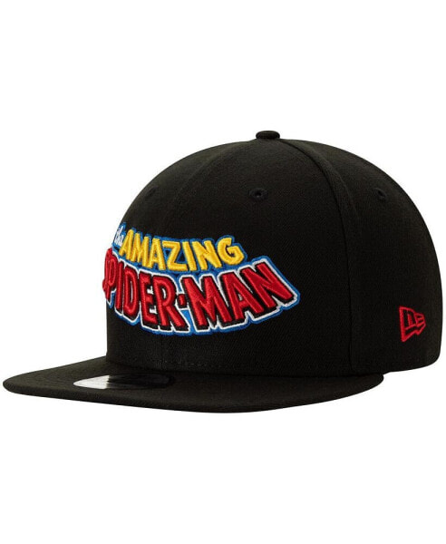 Men's Black The Amazing Spider-Man 9FIFTY Adjustable Snapback Hat