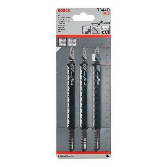 BOSCH PROFESSIONAL Jigsaw Blades T344D 3 Units