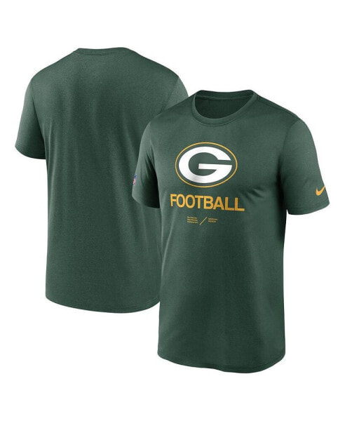 Men's Green Green Bay Packers Infographic Performance T-shirt
