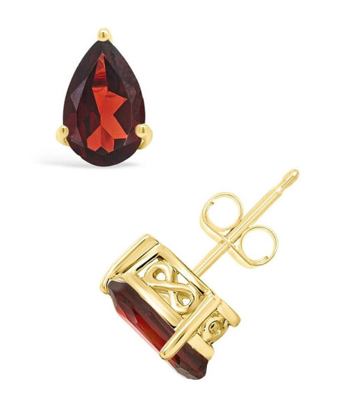 Серьги Macy's Garnet Stud