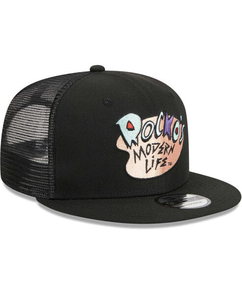 Men's Black Rocko's Modern Life Trucker 9FIFTY Snapback Hat