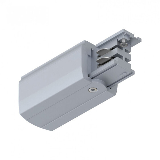 PAULMANN 91359 - Track lighting power feed - Ceiling - Silver - Metal - Plastic - 3680 W - 230 V