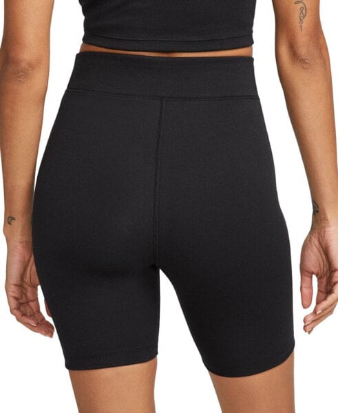 Шорты спортивные Nike женские Sportswear Classic высокая талия 8" Biker Shorts