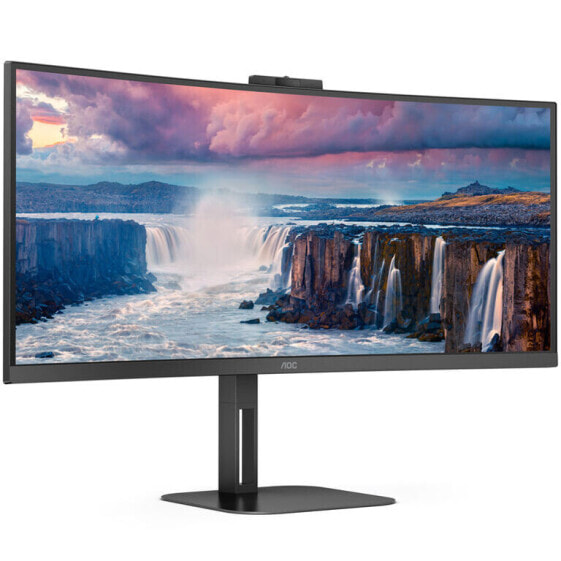 AOC CU34V5CW/BK, 34 Zoll Curved Monitor, 100 Hz, VA, FreeSync