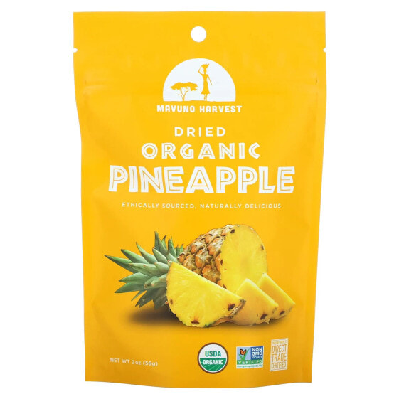 Organic Dried Pineapple, 2 oz (56 g)