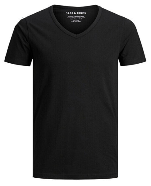 JJEBASIC V-NECK TEE 12059219 BLACK Men´s T-Shirt
