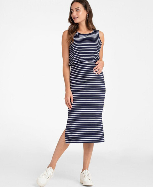 Women's Maternity Nursing and Midi Dress