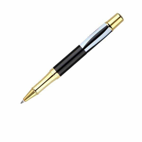 Ручка роллербол BELIUS BB304 1 мм черное тело белый цвет чернила (упаковка дизайн)