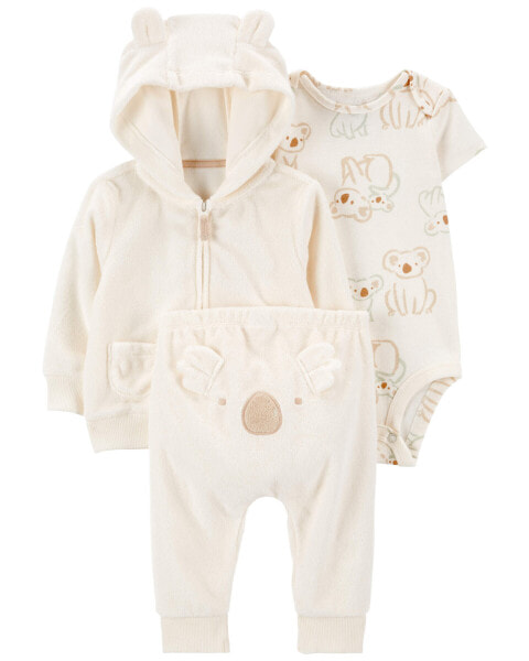 Baby 3-Piece Koala Little Jacket Set NB