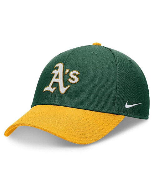 Men's Green/Gold Oakland Athletics Evergreen Club Performance Adjustable Hat