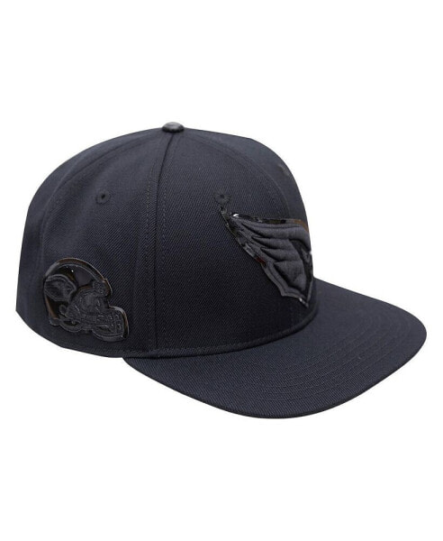 Men's Arizona Cardinals Triple Black Snapback Hat