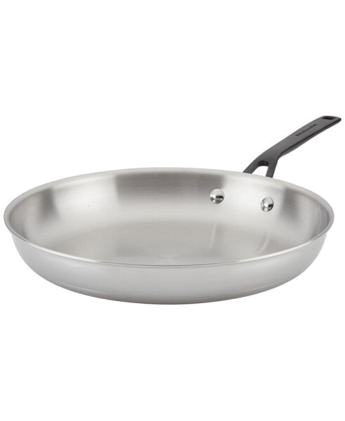 5-Ply Clad Stainless Steel 12.25" Induction Frying Pan