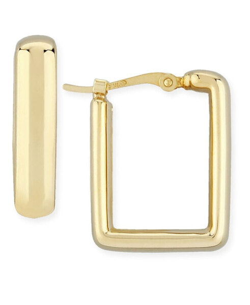 Серьги Macy's square Hoop  in 14k Yellow Gold