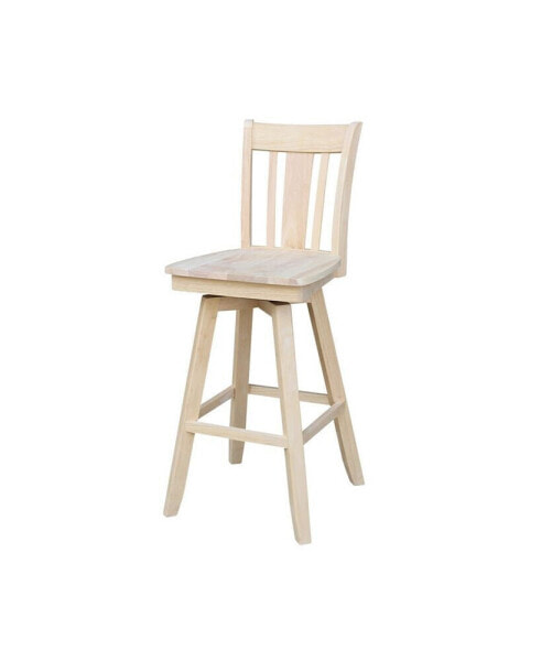 Высокий стул для бара International Concepts San Remo с вращением и автоматическим возвратом