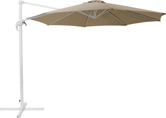 Beliani Parasol ogrodowy Savona beżowo-biały 300 cm