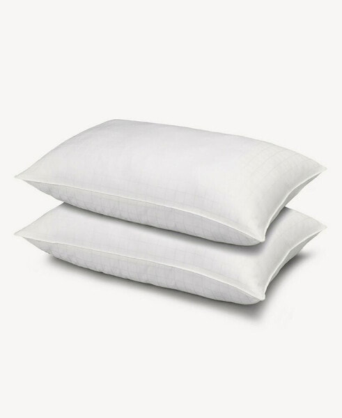 100% Cotton Dobby-Box Shell Firm Density Side/Back Sleeper Down Alternative Pillow, Standard - Set of 2