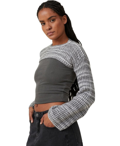 Women's Shrug Crop Pullover Top