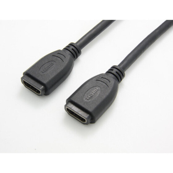VALUE Cableadapter - HDMI F - HDMI F 0.2 m - 200 m - HDMI Type A (Standard) - HDMI Type A (Standard) - Black