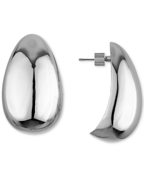 Abstract Tear-Shape Dome Drop Earrings