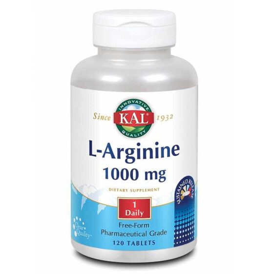 KAL L-Arginine 1000mg 120 Tablets