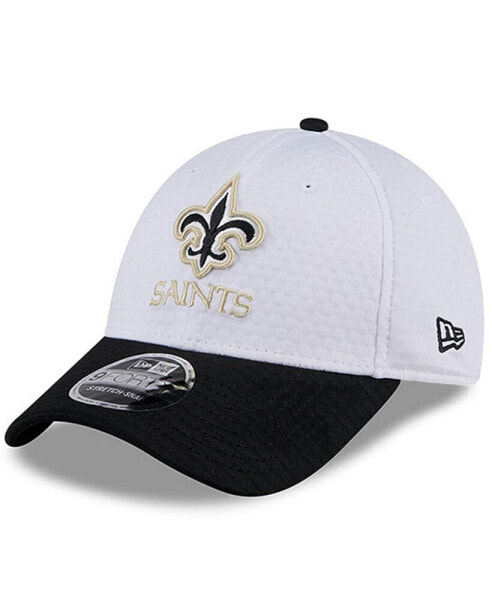 Men's White/Black New Orleans Saints 2024 NFL Training Camp 9FORTY Adjustable Hat