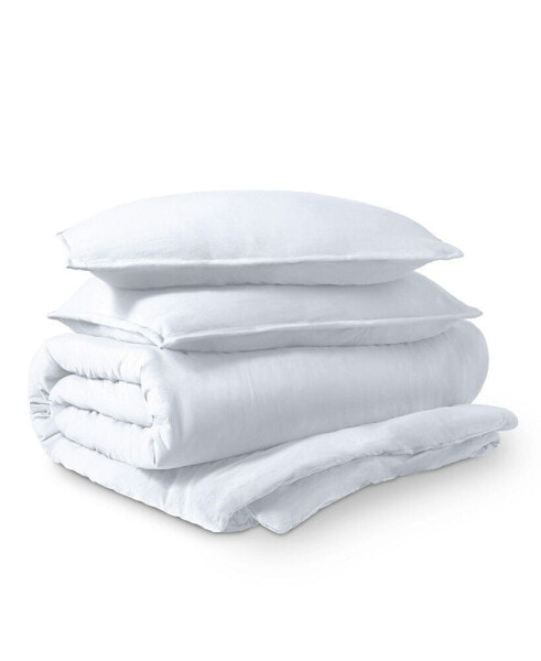 Ultra-Soft Sand washed Full Duvet Cover & Sham Set