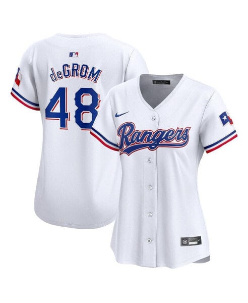 Women's Jacob deGrom White Texas Rangers Home Limited Player Jersey