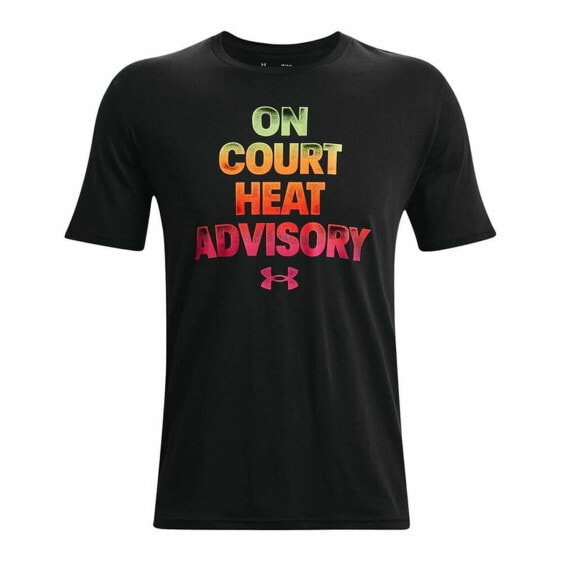 Men’s Short Sleeve T-Shirt Under Armour Basketball Heat Black
