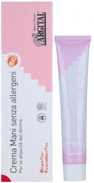 Handcreme mit Bio-Tricolor-Violet-Extrakt und grünem Ton allergenfrei