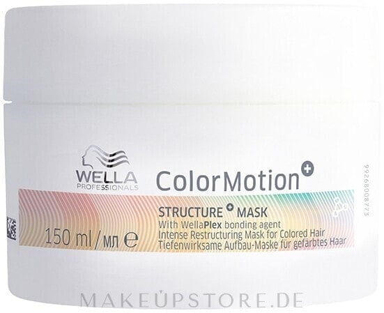 Regenerierende Maske für gefärbtes Haar mit Bond-Wirkstoff - Wella Professionals Color Motion+ Structure Mask 150 ml