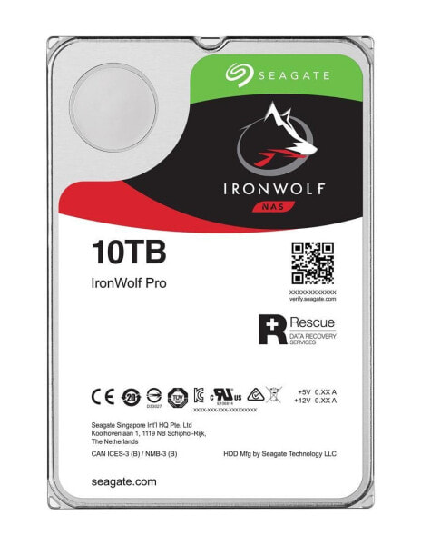Seagate IronWolf Pro - 3.5" - 10000 GB - 7200 RPM