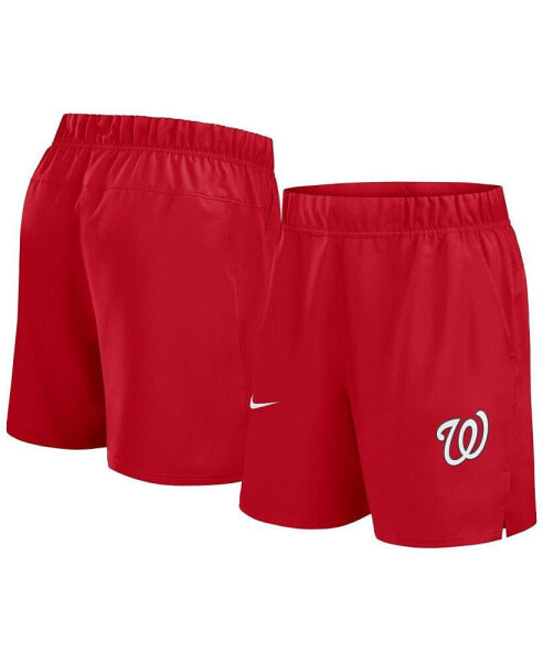 Men's Red Washington Nationals Woven Victory Performance Shorts